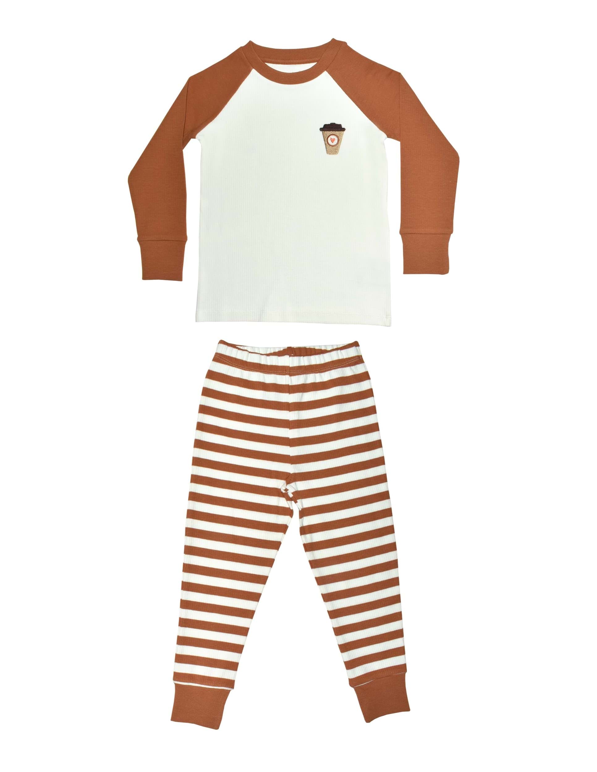 Mocha Çocuk Kahverengi Pijama Takımı resmi